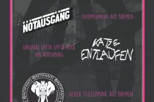 Kantinenpunk mit Antifanti, Notausgäng und Katze Entlaufen